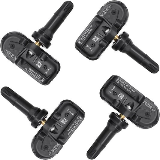 68249197AA TPMS Sensor Dodger RAM, 4-Pack 434MHz Tire Pressure Monitoring System Sensors Compatible with V1188-WTJ-LZZ-00562