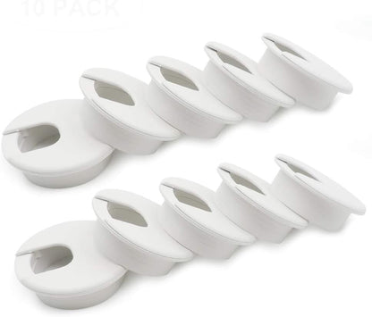 2" Desk Grommet(10 Pack), Wire Cable Hole Cover Plastic Wire Organizers for Office PC Computer Desk Cord V1188-WTJ-LZZ-00615