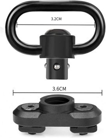 QD Sling Mount kit Rail Adapter Adaptor Push Button Quick Release Strap Buckle, Black V1188-WTJ-LZZ-00642