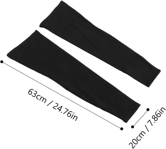 1Pair Thermal Cycling Leg Warmers for Men Women Fleece Lined Knee Sleeves for Outdoor Sports Compression V1188-WTJ-LZZ-00896