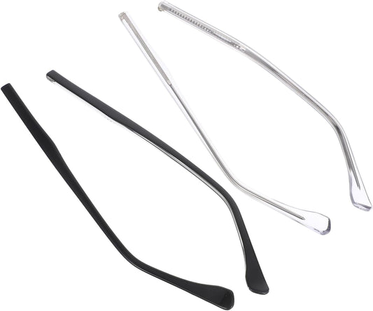 2 Sets Eyeglass Replacement Temples with Nose Pads Fit Glasses Repair Kit Includes Screws Washers Screwdriver V1188-WTJ-LZZ-01078