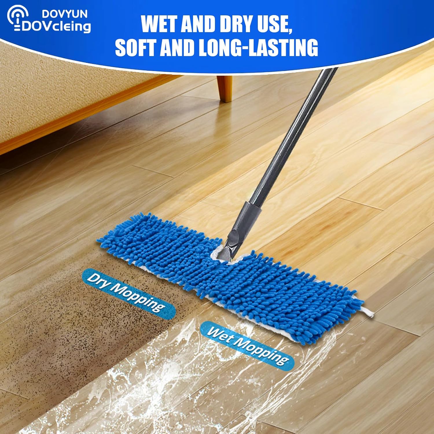 2 Pack Microfiber Mop Refills Compatible with O-Cedar Dual-Action Flip Mop Resuable Replacement Mop Heads for V1188-WTJ-LZZ-01468