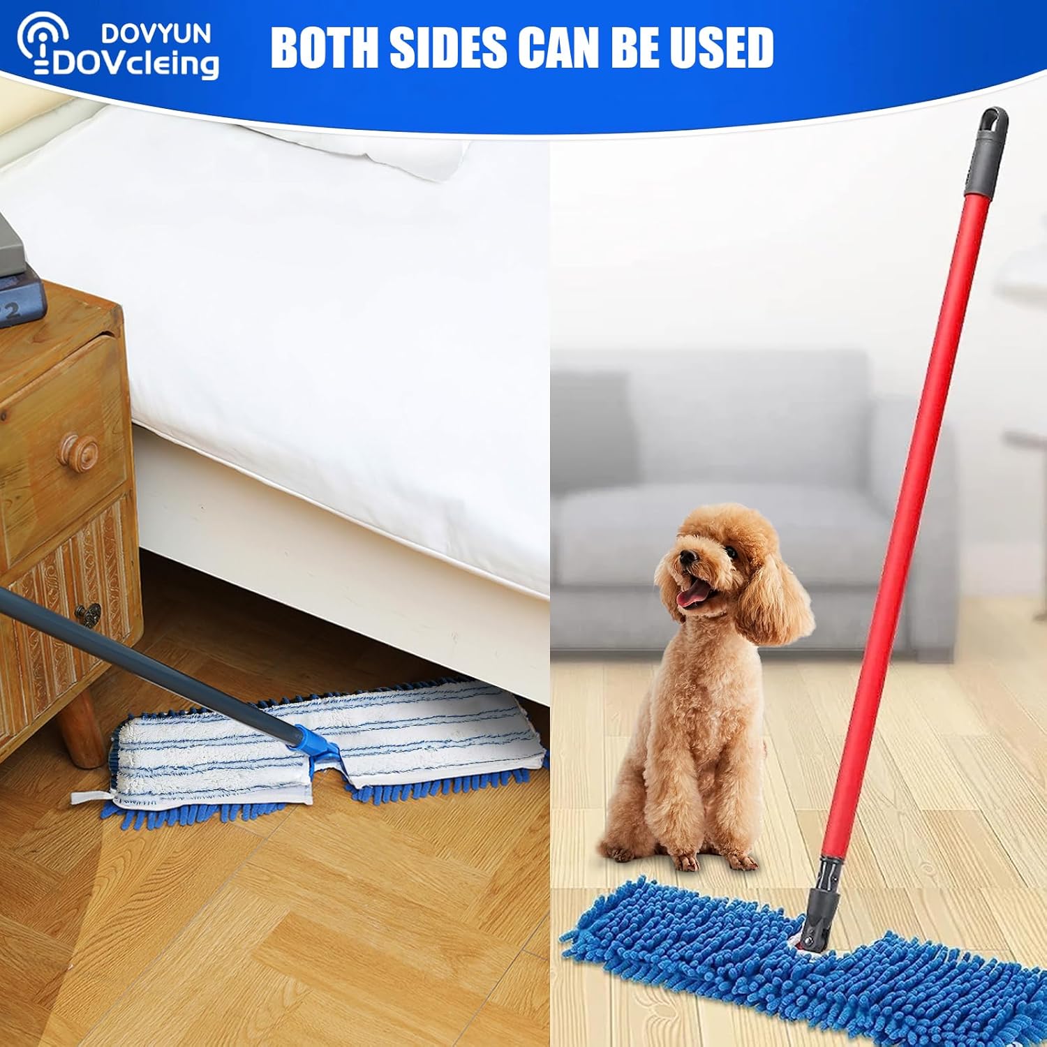 2 Pack Microfiber Mop Refills Compatible with O-Cedar Dual-Action Flip Mop Resuable Replacement Mop Heads for V1188-WTJ-LZZ-01468