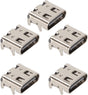 5pcs Type C Charging Port for, Replacement Controller USB C Charging Socket, Standard Type C Interface V1188-WTJ-LZZ-01493