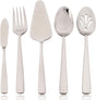 5-Piece Glossy Handle Silverware Hostess Set Stainless Steel Flatware Serving Set for Buffet Party Home V1188-WTJ-LZZ-01548