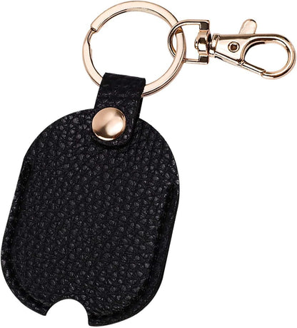 Leather Car Key Sleeve, Broken Loop Replacement PU Keychain Protector With Iron Ring, Auto House Cover V1188-WTJ-LZZ-01836