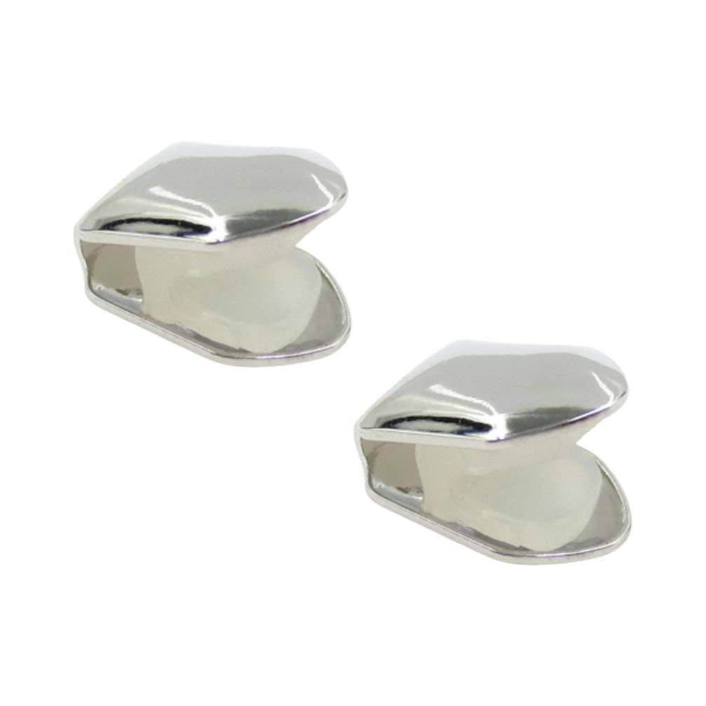 4pcs Silver Plated Small Single Tooth Cap Hip Hop Teeth Grill Decoration V1188-WTJ-LZZ-01926
