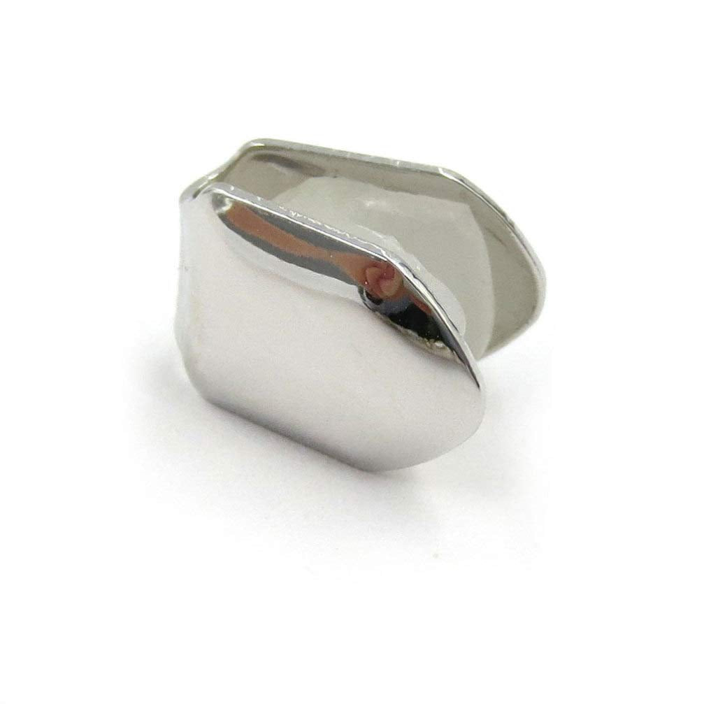 4pcs Silver Plated Small Single Tooth Cap Hip Hop Teeth Grill Decoration V1188-WTJ-LZZ-01926