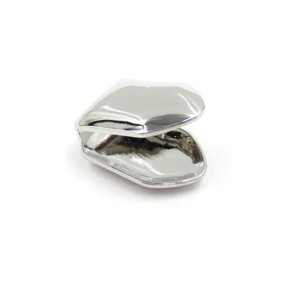 4pcs Silver Plated Small Single Tooth Cap Hip Hop Teeth Grill Decoration V1188-WTJ-LZZ-01926