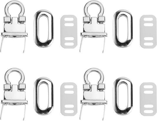 4Pcs Metal Hardware Purse Locks for DIY Handbag Shoulder Bag Closure Purse Making Supplies Assorted Color V1188-WTJ-LZZ-01980