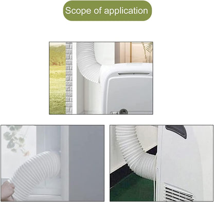 Air Conditioner Exhaust Duct Interface, Portable Air Conditioner Exhaust Hose Connector Adapter ABS Exhaust V1188-WTJ-QDH-01585