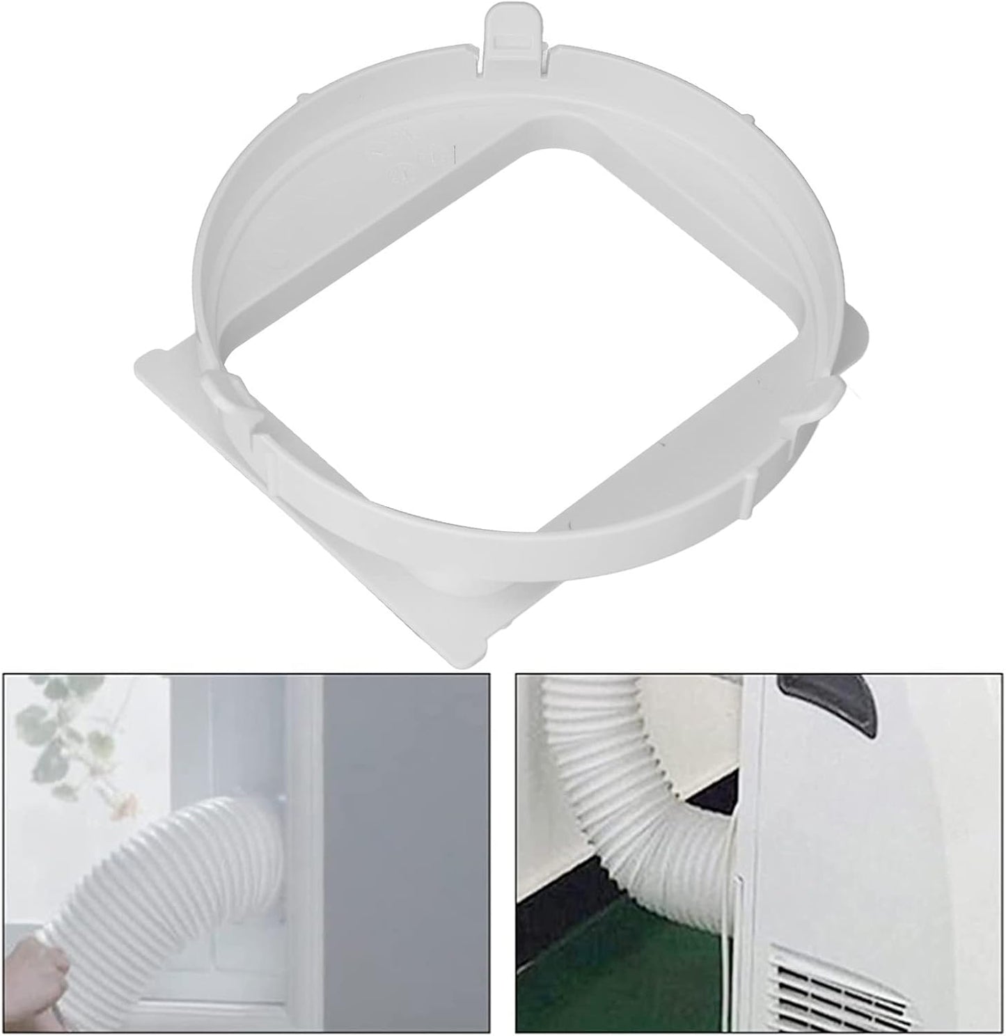 Air Conditioner Exhaust Duct Interface, Portable Air Conditioner Exhaust Hose Connector Adapter ABS Exhaust V1188-WTJ-QDH-01585
