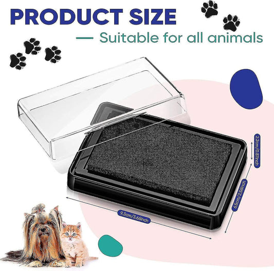 Cat And Dog Paw Print Stamp Pad Pet Paws Ink Pad Safe Pet Friendly Ink Pad No Mess For Puppy Kitten V1188-WTJ-SJH-0008