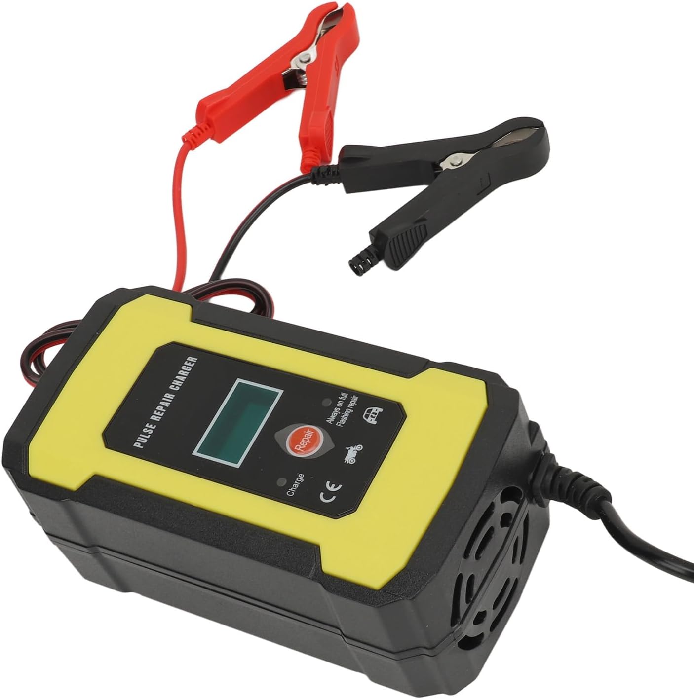 Pulse Repair Charger, Car Battery Charger Flame Resistant for Battery (US Plug) V1188-WTJ-SJH-0472