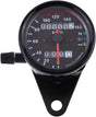Motorcycle Odometer Speedometer Gauge Signal Dual Digital Display KM/H Universal 1pc(Black) V1188-WTJ-SJH-0494