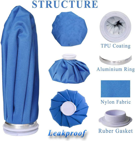 Ice Bags for Injuries Reusable Leak-Proof Ice Packs for Injury Hot Cold Therapy for Head Knee Ankle Face Back V1188-WTJ-SJH-1109