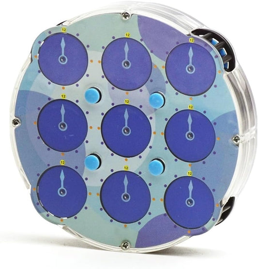 Speed Cube Clock M Magic Clock Transpsarent Blue Speed Clock Puzzle Educational Fidget Cube 3D Puzzle Toy V1188-WTJ-SJH-1134
