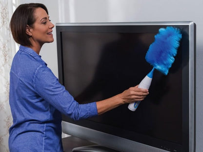 Hurricane 360 Electric Feather Spin Duster Feather Duster Adjustable Electric Dirt Dust Brush Removing Dust V1188-WTJ-SJH-1468