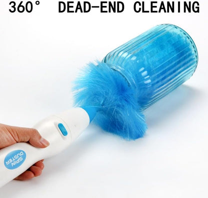 Hurricane 360 Electric Feather Spin Duster Feather Duster Adjustable Electric Dirt Dust Brush Removing Dust V1188-WTJ-SJH-1468
