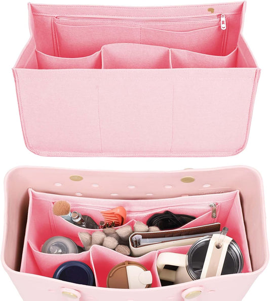 Rubber Beach Bag Organizer Compatible with Bogg Bag/Simply Southern Tote, Tote Organizer Insert Felt Bag V1188-WTJ-SJH-1741