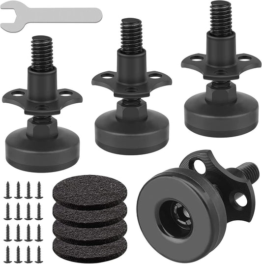 Heavy Duty Furniture Levelers, 4 Pack 3/8"-16 Threaded Leveling Feet Furniture Levelers Table Feet Adjustable V1188-WTJ-SJH-1753