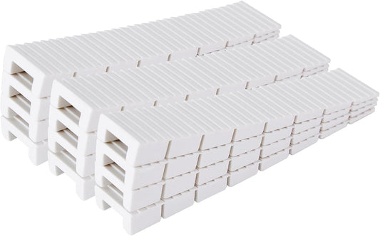 12 Pack White Multi Purpose Furniture Plastic Shims for Leveling Extreme Weight Capacity Wedges Easy to Snap V1188-WTJ-SJH-1823