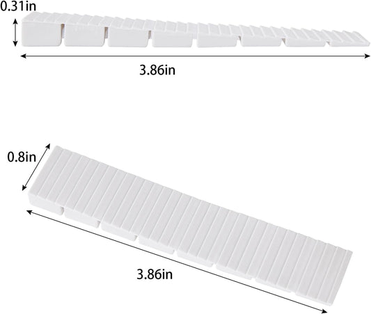 12 Pack White Multi Purpose Furniture Plastic Shims for Leveling Extreme Weight Capacity Wedges Easy to Snap V1188-WTJ-SJH-1823