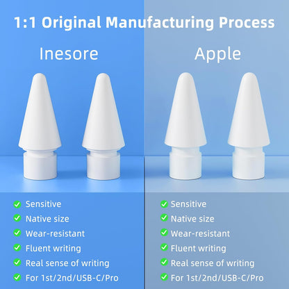 for Apple Pencil Tips Replacement,Compatible with Apple Pencil Pro/1st Generation/ 2nd Generation/USB-C (4 V1188-WTJ-SJH-1869