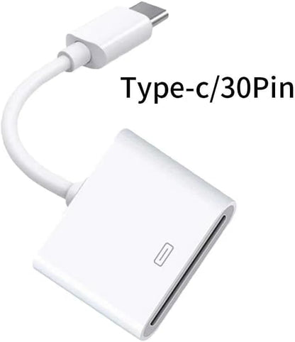 for Apple 30pin Female to USB 3.1 Type-C USB-C Sync Data Charging Adapter Cable Cell Phone OTG Adapters USB V1188-WTJ-SJH-2018