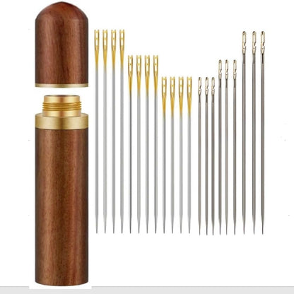 Self Threading Needles for Hand Sewing, Sewing Needles for Hand Sewing, Easy Side Threading Stitching Pins in V1188-WTJ-SJH-2071