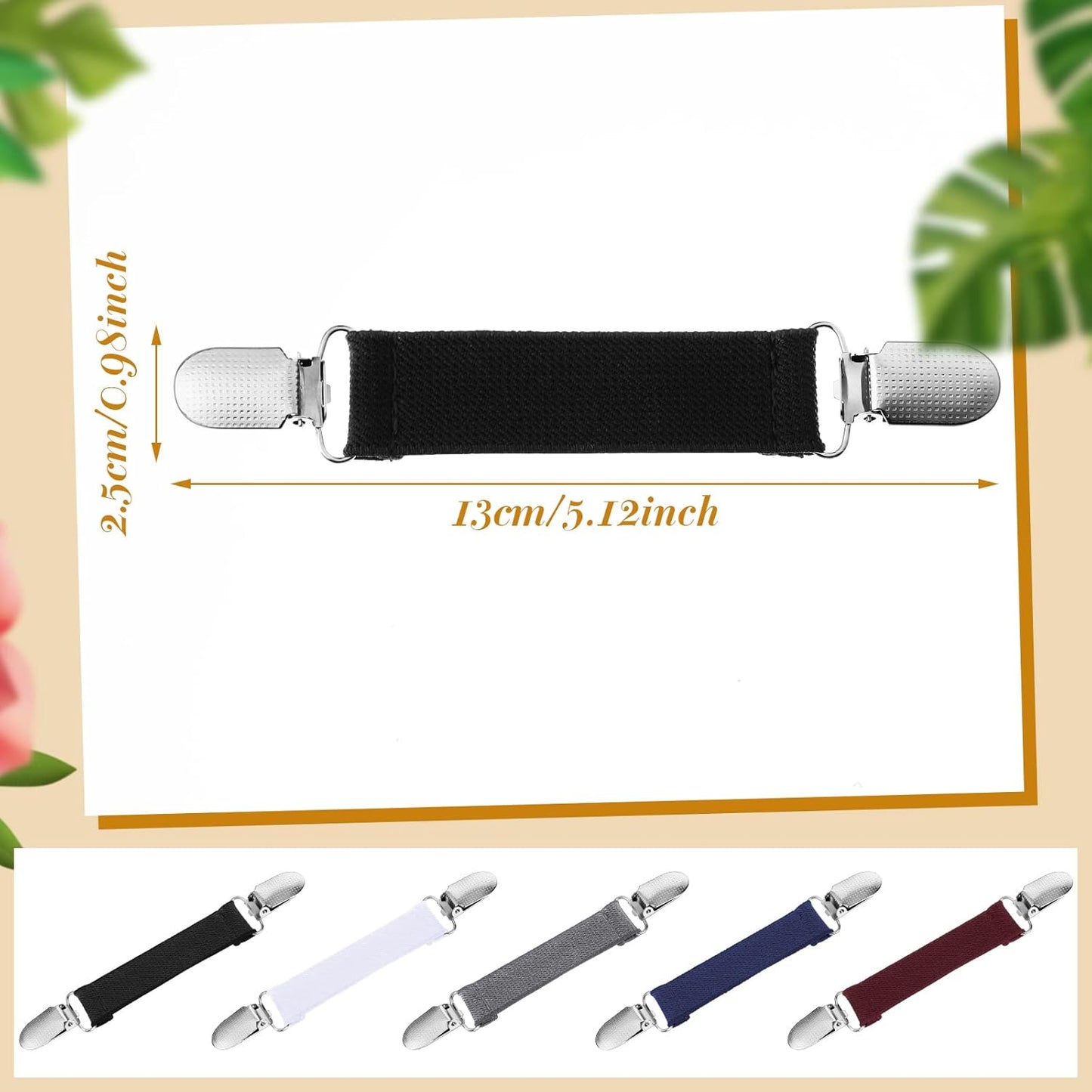 5 Pcs Fit Dress Cinch Clips Set Retro Cardigan Collar Back Cinch Shawl Clip V1188-WTJ-TLK-0036