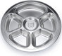 Stainless Steel Round Divided Plate 6 Sections V1188-WTJ-TLK-0186