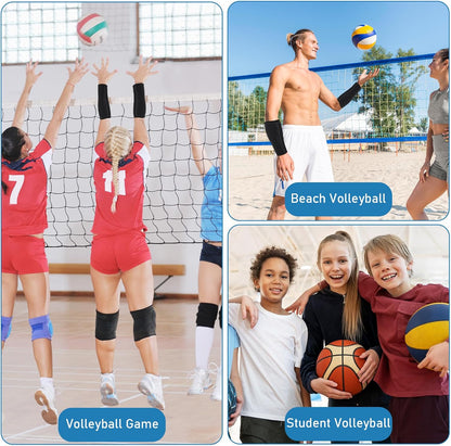 2pcs Volleyball Arm Sleeves Passing Hitting Forearm Sleeves Sports Compression Sleeves Training Arm Guards V1188-WTJ-TLK-0390