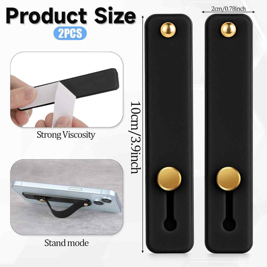 2 Pcs Phone Loop Finger Holder Universal Phone Strap Portable Phone Grip Phone Finger Strap Loop for Phone V1188-WTJ-TLK-0506