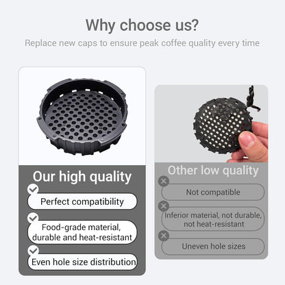 2 Pcs Replacement Filter Cap, Compatible with AeroPress Coffee and Espresso Maker V1188-WTJ-TLK-0756
