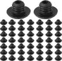 50PCS Pegboard Hook Locks, for Stopping Hooks from Falling Off, peg Board Organizer Accessories, Hook Lock, V1188-WTJ-TLK-0768