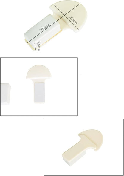 Toilet Seat Handle - Lift More, Less Mess -Easy Application 3 Pack White V1188-WTJ-TLK-0786