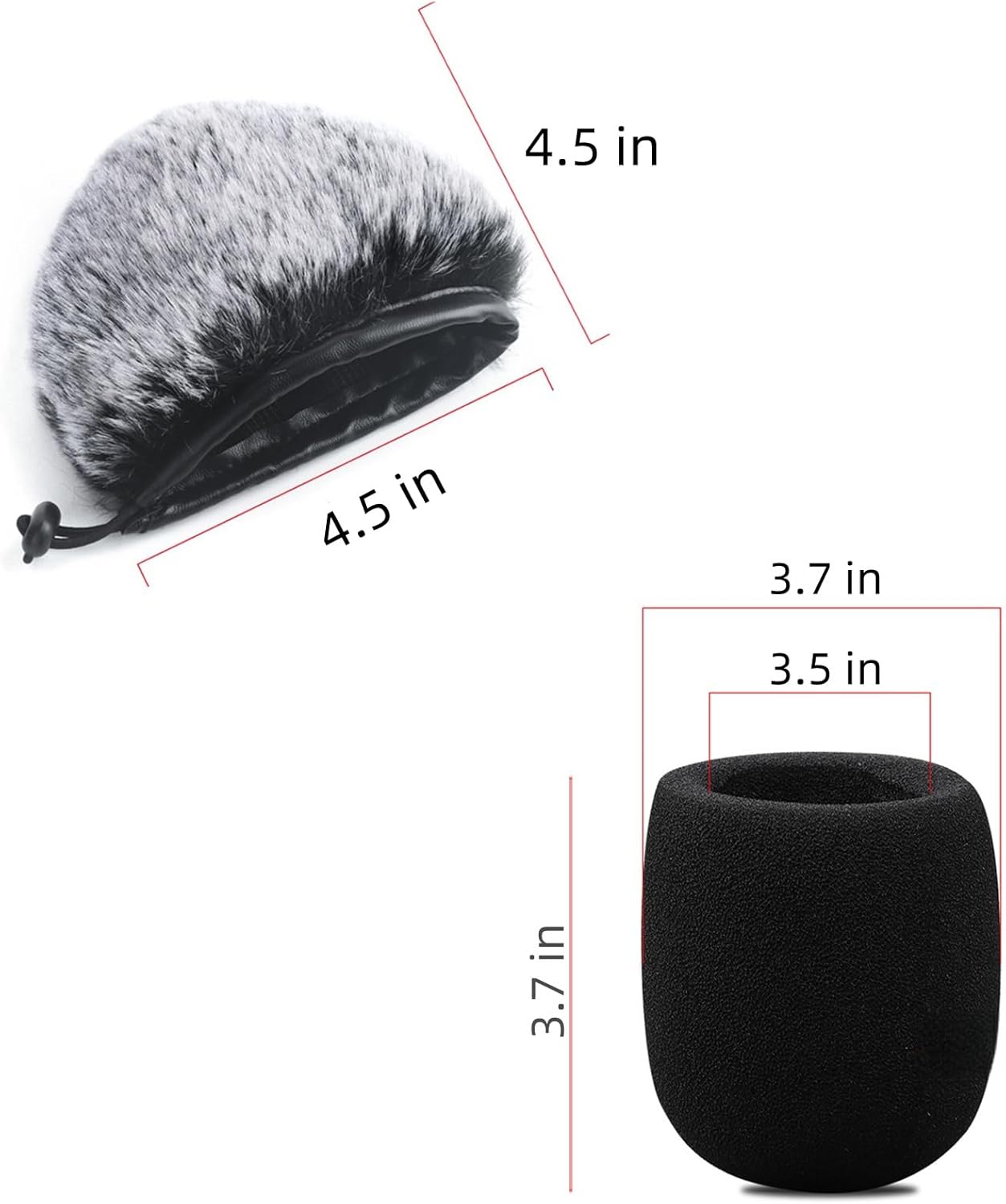 2 PCS Pop Filter Compatible with Blue Yeti Microphone,For Yeti Mic,For Blue Yeti Pro USB Microphone V1188-WTJ-TLK-0815