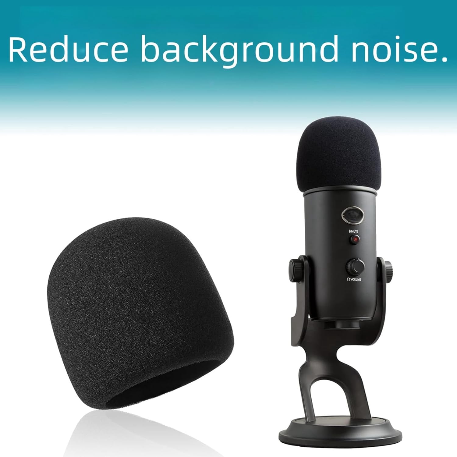 2 PCS Pop Filter Compatible with Blue Yeti Microphone,For Yeti Mic,For Blue Yeti Pro USB Microphone V1188-WTJ-TLK-0815