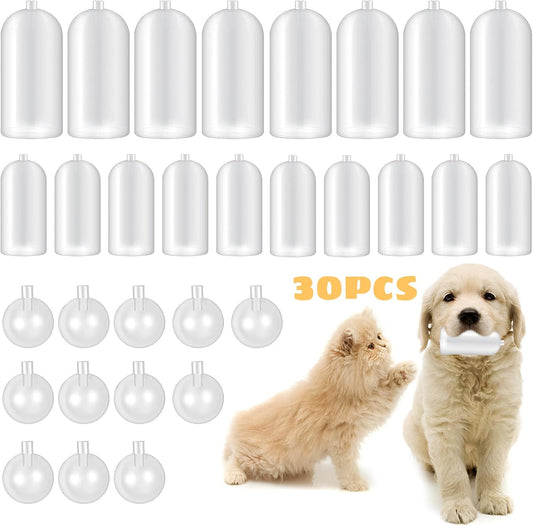 30 Pack Replacement Squeakers for Dog Toys, Plastic Dog Toy Squeakers Repair Squeaky Dog Toys DIY Toy V1188-WTJ-TLK-0889