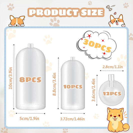30 Pack Replacement Squeakers for Dog Toys, Plastic Dog Toy Squeakers Repair Squeaky Dog Toys DIY Toy V1188-WTJ-TLK-0889