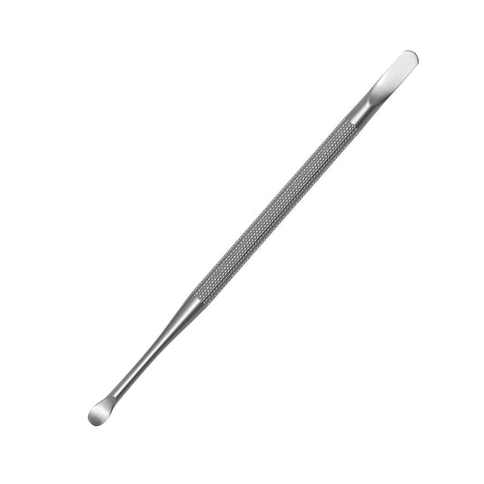 Professional Cuticle Pusher and Spoon Nail Cleaner | Dual Sided Stainless Steel Pusher and Nail Cleaner | For V1188-WTJ-TLK-1220