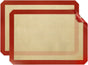 Silicone Mats, 2 Pack Nonstick Baking Sheet Liners, 26" x 11" Pastry Mat for Cookies, Candy, Bread & Pastry V1188-WTJ-TLK-1295