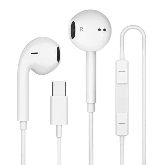 USB C Headphones Wired for iPhone 16/15 Series, for iPad Pro Air 5/4/Mini 6/iPad 10th, Type C Earbuds for V1188-WTJ-TLK-1322