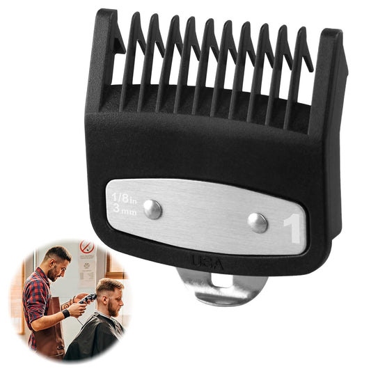 Replacement for Wahl 1 Premium Clipper Guard Clip Guide Metal #3354-100 1/8" 3mm Premium Metal Clipper Guard V1188-WTJ-TLK-1329