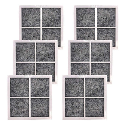 6 Pcs Replacement Air Filter For Lg Lt120f Elite 469918 Refrigerator Adq73214402, Adq73214404 V1188-WTJ-TLK-1392