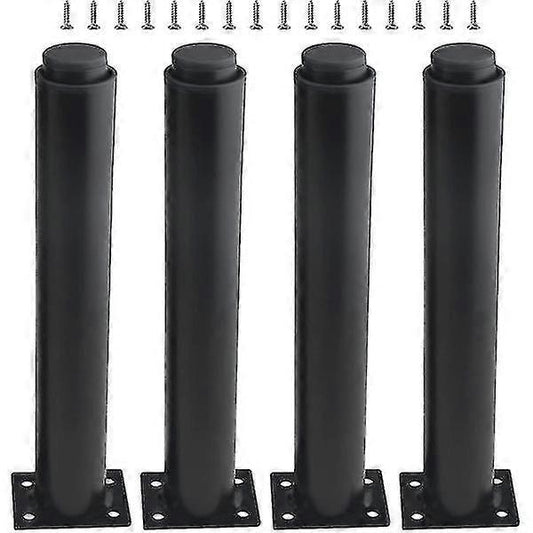(25-42cm, black) Set of 4 strong adjustable metal furniture legs-YuJia V1188-WTJ-TLK-1522