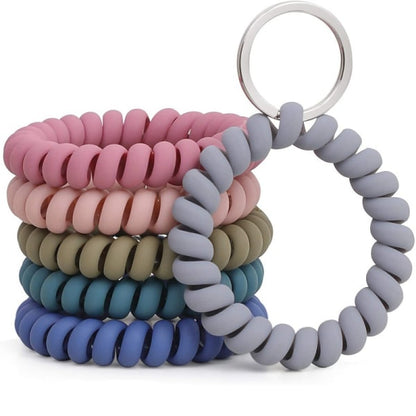 6PCS Stretchable Bracelet Keychain Wristlet - Compatible with Multi-Brand Key Fobs V1188-XJCJ-100292