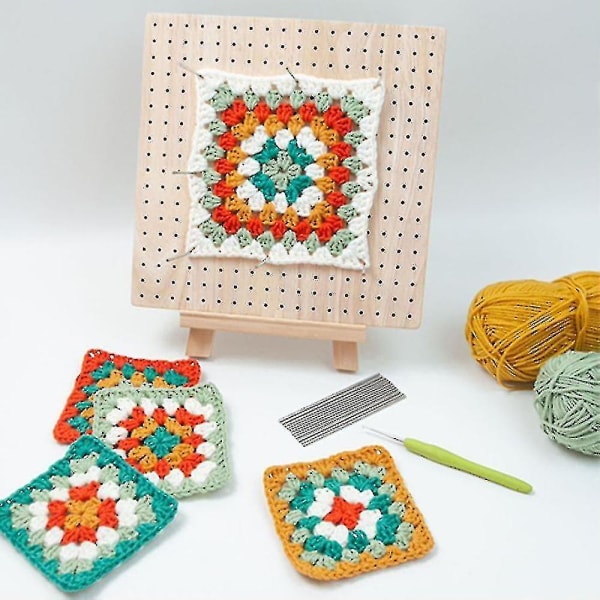 Boutique Wooden Crochet Blocking Board Knitting Blocking Mat with Bar Needles for Knitting & Crocheting V1188-XJCJ-100386