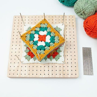 Boutique Wooden Crochet Blocking Board Knitting Blocking Mat with Bar Needles for Knitting & Crocheting V1188-XJCJ-100386